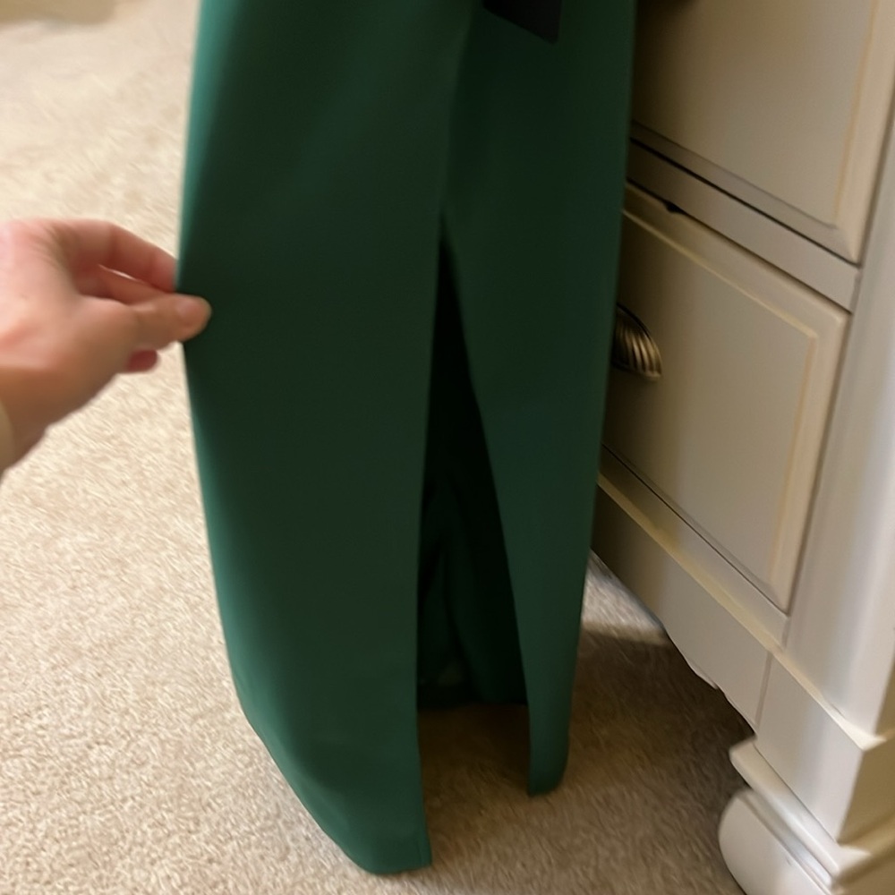 Lulus Women's Vibrant Allure Kelly Green Fitted Midi Dress Size XS NWT wedding - Picture 9 of 14
